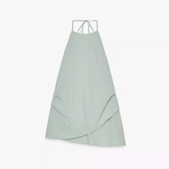 Zara Sage Green Crop Top - Picture 6 of 8